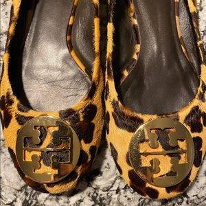 Tory Burch Leopard Elastic Ballet (authentic)